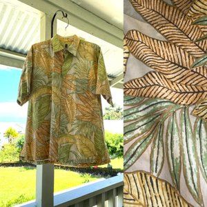 Tori Richard Aloha Shirt w/Tropical Leave Design
